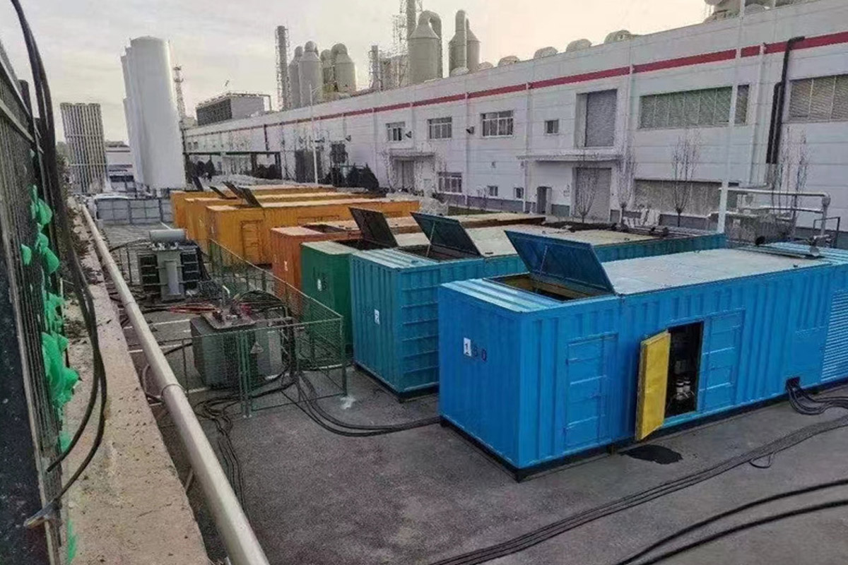 小店发电机租赁施工现场